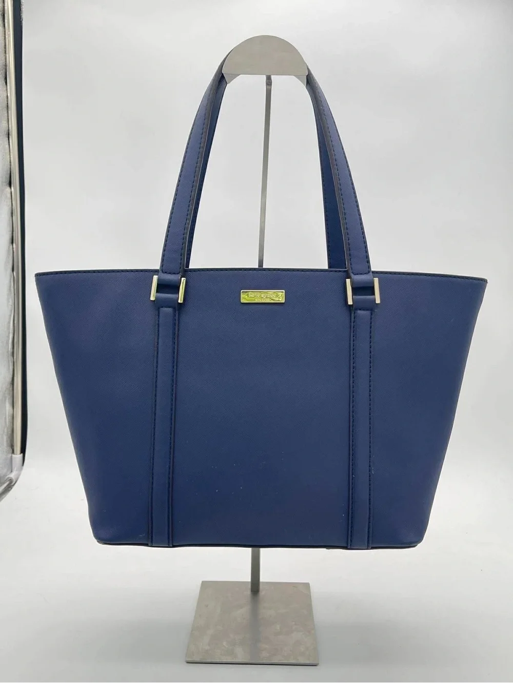 Kate Spade Navy Saffiano Leather Tote Bag